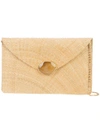 Kayu Chain Strap Envelope Clutch Bag - Brown