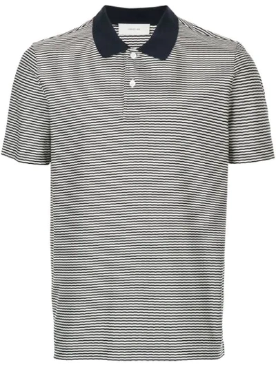 Cerruti 1881 Striped Polo Shirt In Black