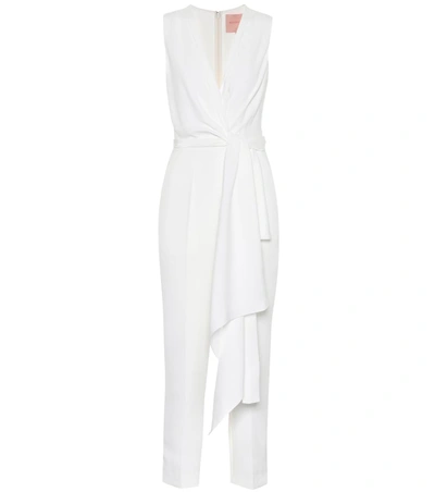 Roksanda Rokuro Bridal Silk-blend Jumpsuit In Ivory