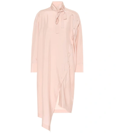 Valentino Silk Midi Dress In Pink
