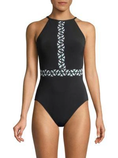Gottex Swim Labyrinth One-piece Swimsuit In Black