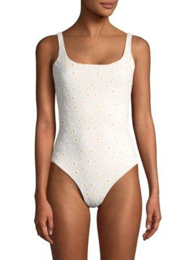 Tory Burch Meadow Folly One-piece Floral Swimsuit In Ivory Meadow Folly