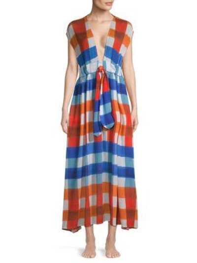 Mara Hoffman Katinka Coverup In White Multi