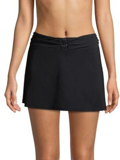 Gottex Swim Lace-up Skirt In Black