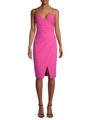 black halo pink dress