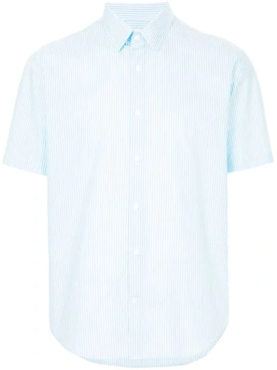 Cerruti 1881 Plain Shortsleeved Shirt In Blue