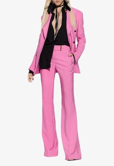 Tom Ford Double-breasted Boyfriend Blazer In Pink