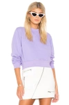 Cotton Citizen Milan Crop Crew In Lavender