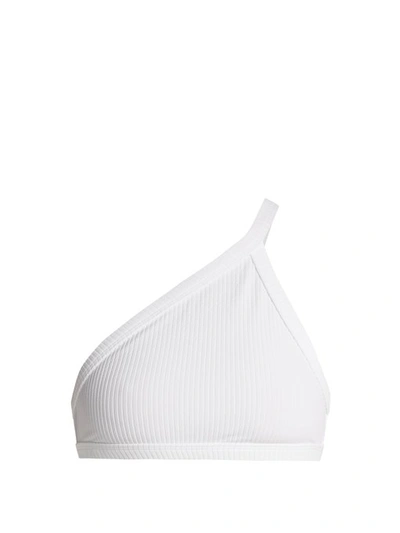 Made By Dawn Archer Halterneck Bikini Top In White