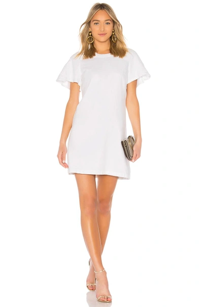 7 For All Mankind Popover Dress In White Fashion