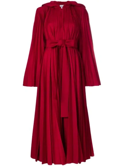 Atu Body Couture Pleated Coat - Red