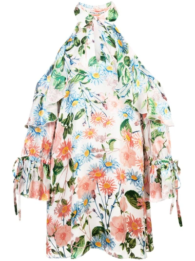 Alice And Olivia Floral Cold Shoulder Dress