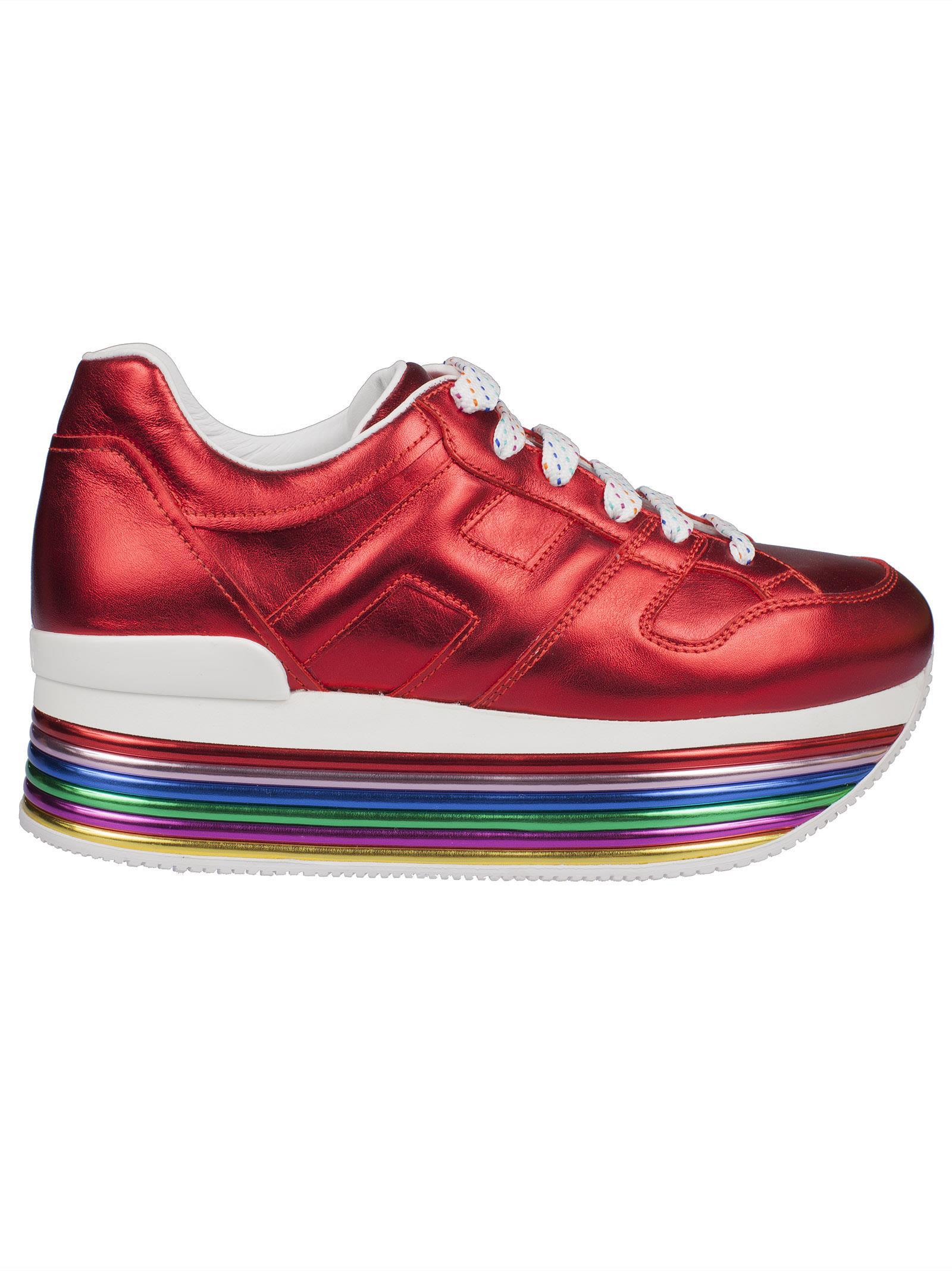 hogan rainbow platform sneakers