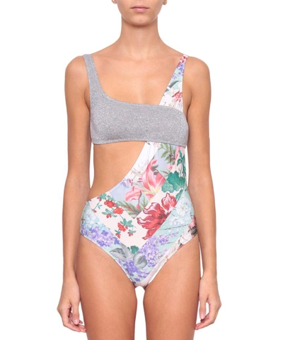 Circus Hotel One Piece Swimsuit In Multicolor