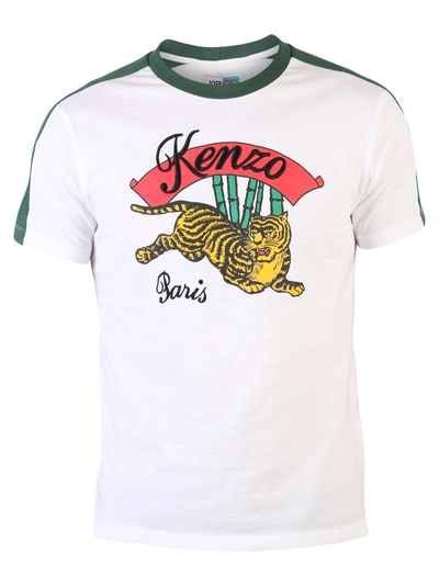 Kenzo Printed Cotton T-shirt In White