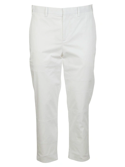 Neil Barrett Cropped Trousers In White