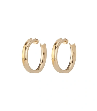 Jennifer Fisher Baby Reverse Hoops In Yellow Gold