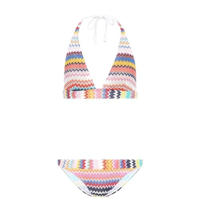 Missoni Crochet-knit Bikini In Multicoloured