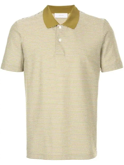 Cerruti 1881 Striped Polo Shirt In Green