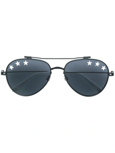 Givenchy Eyewear Star Studded Aviators - Schwarz In Black