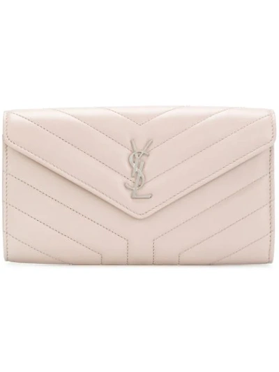 Saint Laurent Ysl Envelope Wallet - Pink