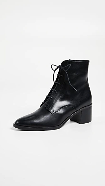 Freda Salvador The Ace Lace Up Booties In Black