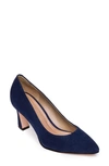 Bernardo Footwear Faryn Pointed Toe Pump In Dark Navy