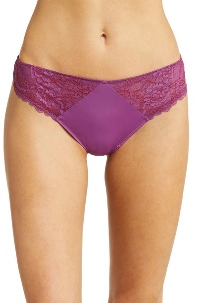 Skarlett Blue Minx Thong In Grappa/red