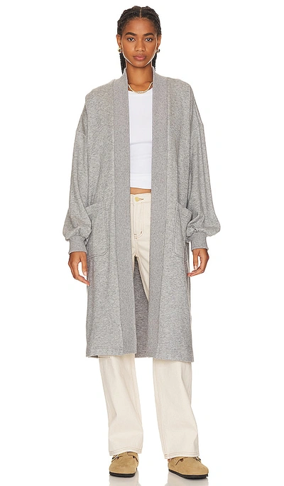 Steve Madden Marla Duster Coat In Grey