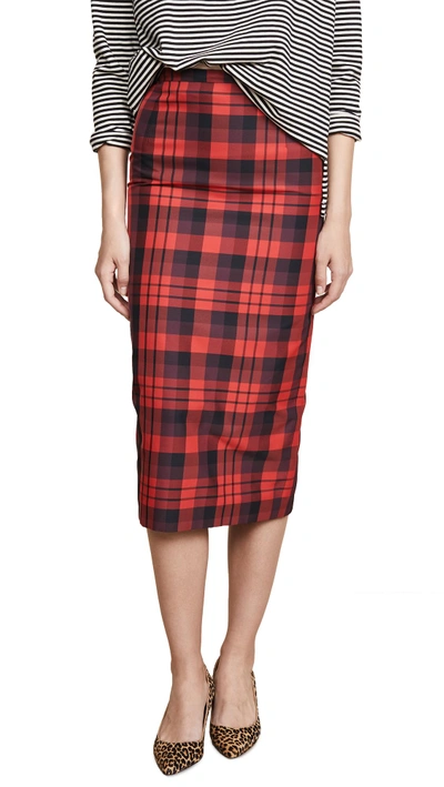 N°21 Checked Skirt In Black Redrosso