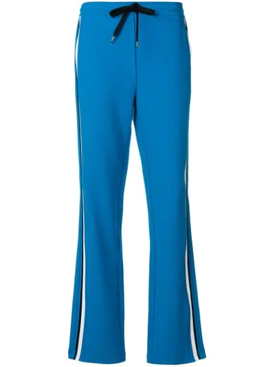 N°21 Jersey Sweatpants W/ Side Bands In Blue