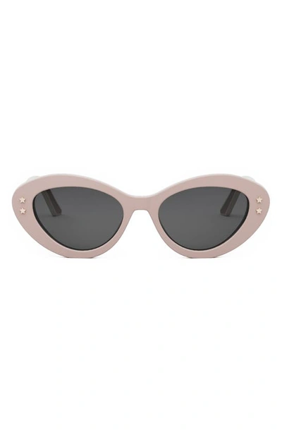 Dior Pacific S1u Butterfly Sunglasses, 55mm In Pink/gray Solid