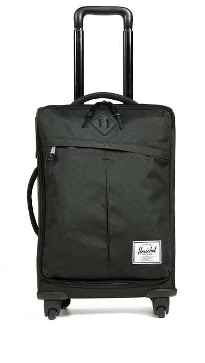 Herschel Supply Co Highland Four Wheel Suitcase In Black