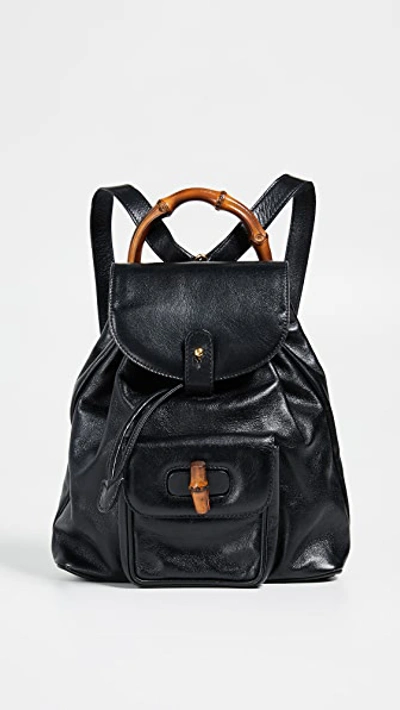 Pre-owned Gucci Small Backpack In Black