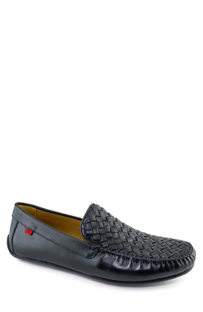 Marc Joseph New York Beacon Street Woven Loafer In Black Napa