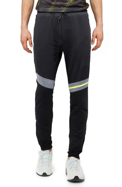 X-ray Colorblock Joggers In Heather Grey/ Black/ Neon