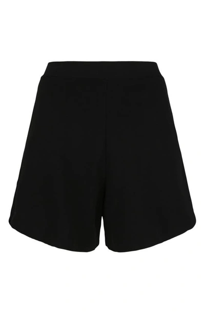 Stella Mccartney Compact Knit Shorts In Black