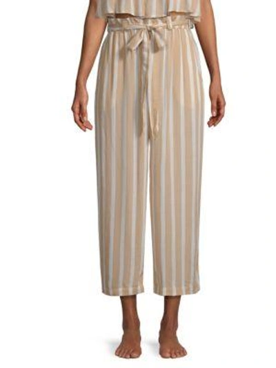 Coolchange Harlyn Striped Culottes In Cafe Pearl