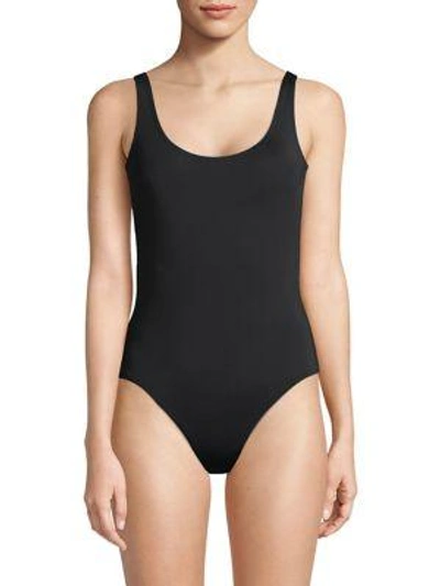 Solé East Kelly One-piece Scoopback Swimsuit In Black
