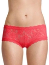 Hanky Panky Lace Boyshort In Salsa