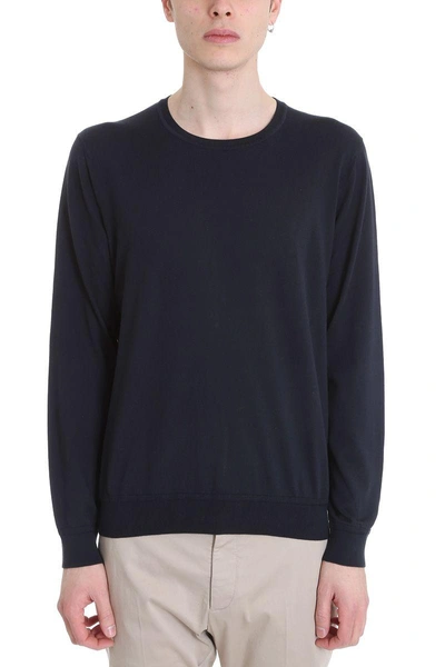 Z Zegna Blue Wool Knit