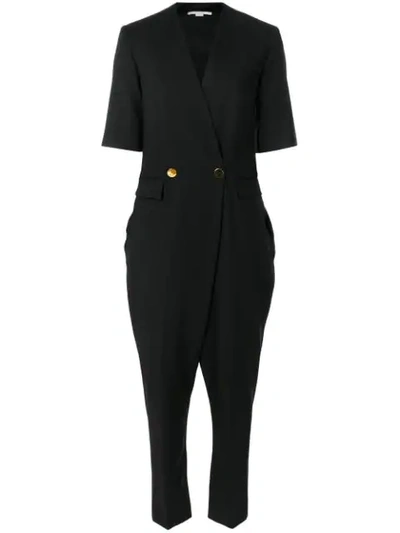 Stella Mccartney Double-breasted Jumpsuit In Black