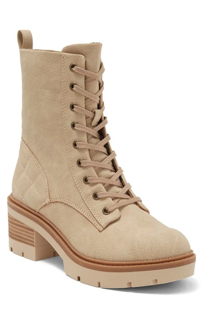 B O C By Born Malika Lace-up Boot In Off White Nubuck
