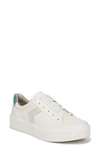 Dr. Scholl's Women's Time Off Platform Sneakers Women's Shoes In White/green Faux Leather