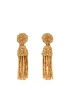 Oscar De La Renta 'classic Short' Tassel Drop Clip Earrings In Gold