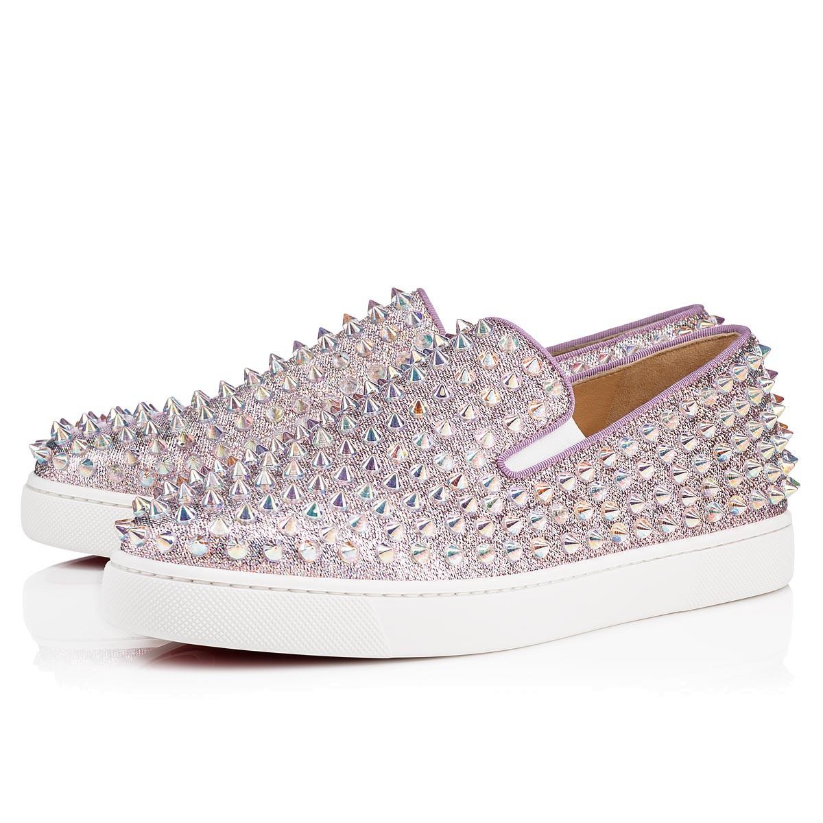 Christian Louboutin Roller Boat Woman Flat In Lupin/clear Ab | ModeSens