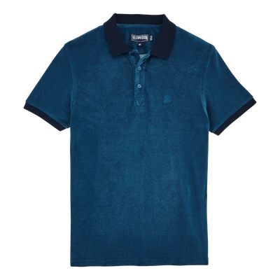 Vilebrequin Men Ready To Wear - Men Terry Cloth Polo Shirt Solid - Polo - Pacific In Blue