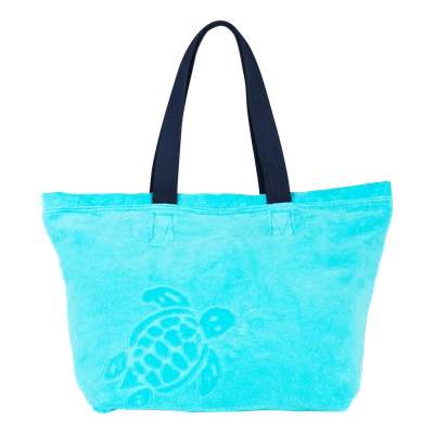 Vilebrequin Men Accessories - Large Terry Cloth Beach Bag Solid Jacquard - Beach Bag - Barney In Blue