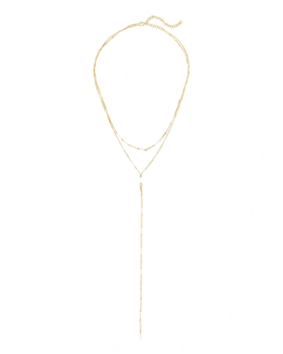 Argento Vivo Mirror Bar Layered Lariat Necklace In Gold