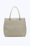 Marc Jacobs Logo Shopper East-west Tote In Stone Grey